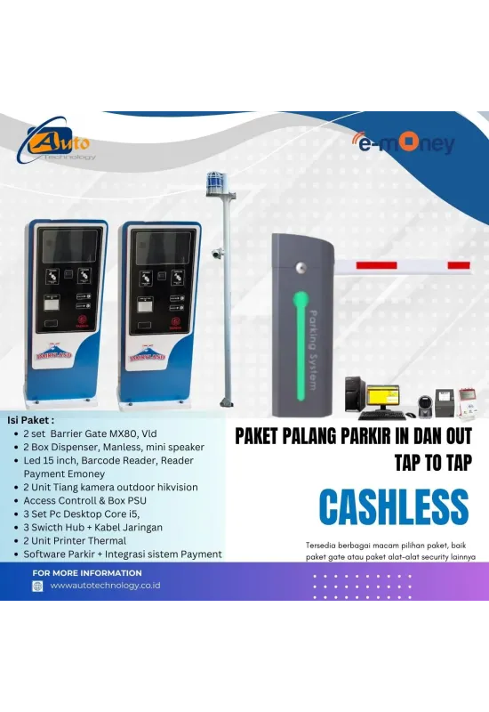 Paket Palang Parkir Tap to Tap Emoney