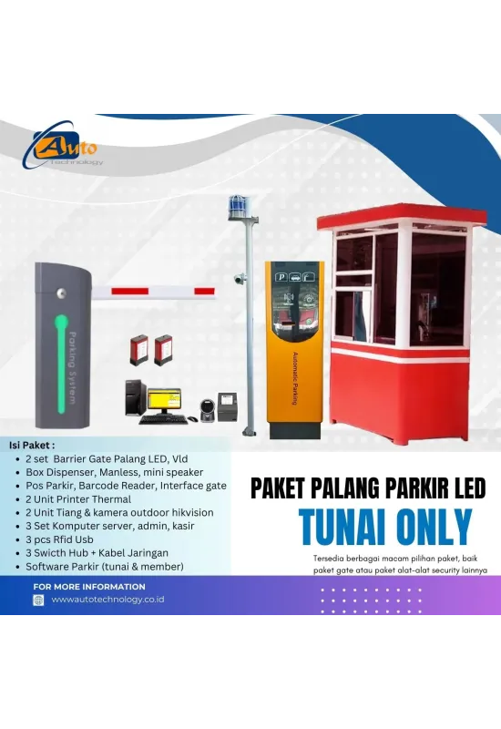 Paket Palang Parkir Komersial LED 
