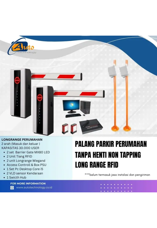 Palang Otomatis Tanpa Berhenti Non Tapping Perumahan 