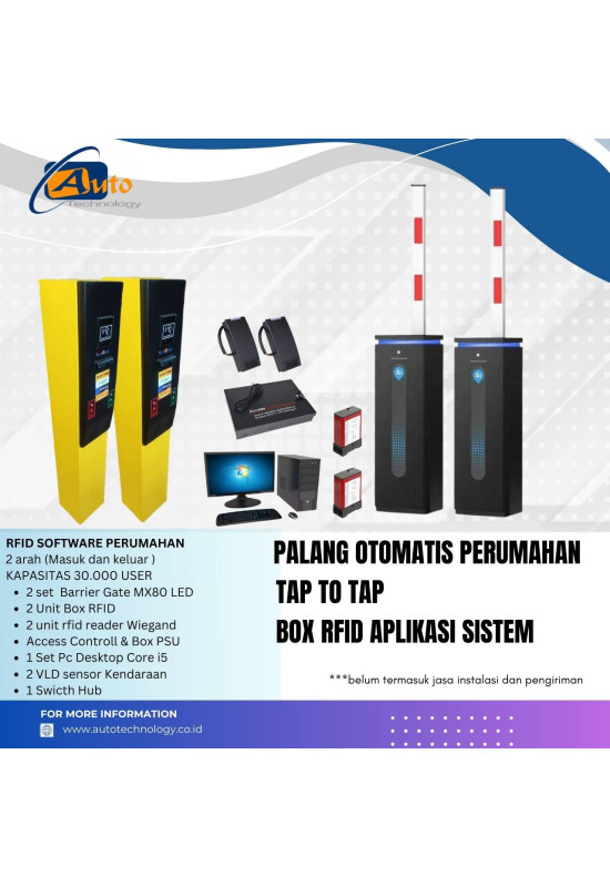 Palang Otomatis Perumahan Box RFID Aplikasi Sistem