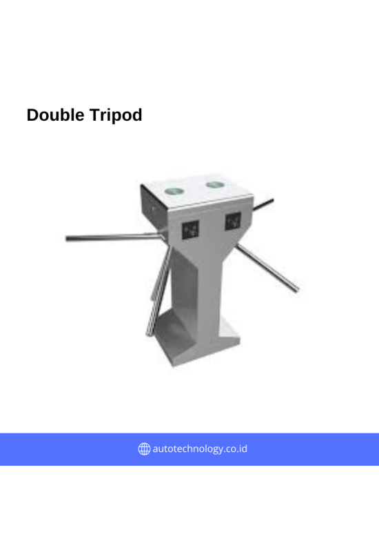 Pintu  Antrian Double Arm Tripod Turnstile