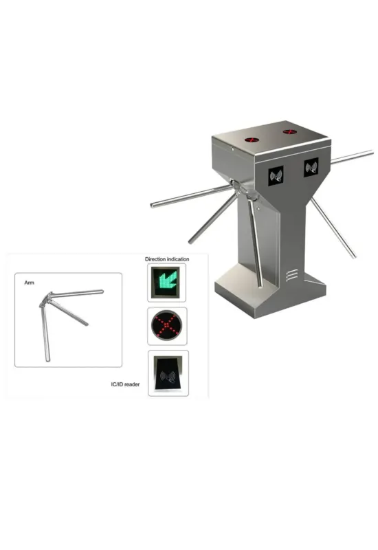 Pintu  Antrian Double Arm Tripod Turnstile