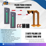 Palang LED Perumahan 1 Gate 2 RFID Standalone